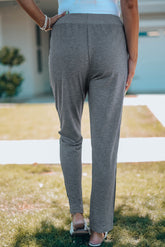 Drawstring High Waist Pants